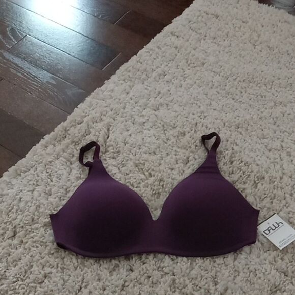 Soma Vanishing 360 Wireless Bra In Velvet Plum Size 36B NWT - Picture 3 of 4